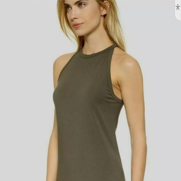 Theory Brown Halter Sheath Maxi Dress Casual - Picture 5 of 8